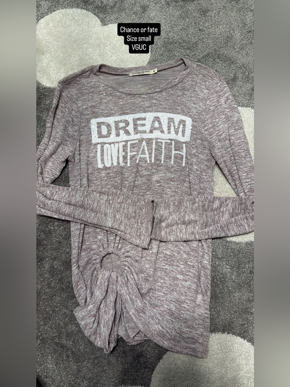 Chance or Fate ' Long-Sleeve  Top - Heather Mauve